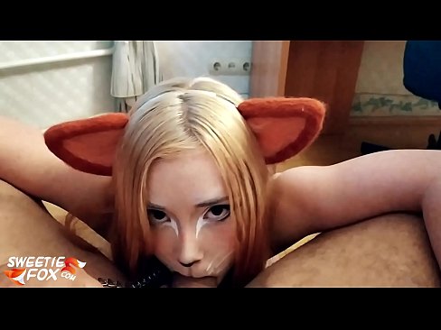 ❤️ Kitsune połyka kutasa i spermę w ustach ❤️❌ Porno at us ❌️